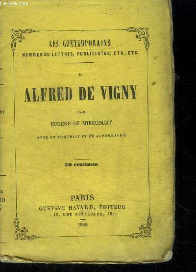 Alfred de Vigny. n 34. Collection 