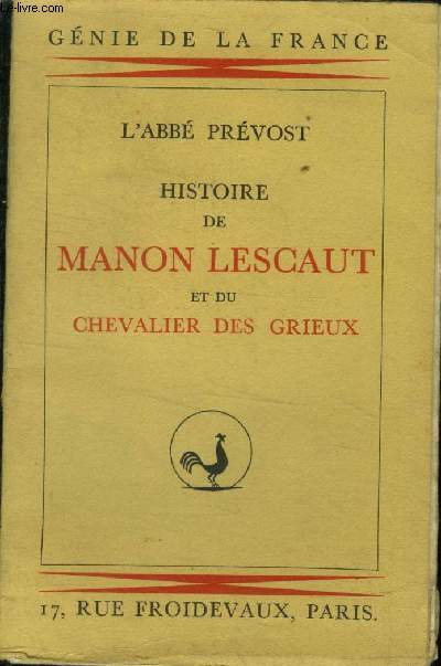 Histoire de Manon Lescaut et du Chevalier des Grieux (Collection : 