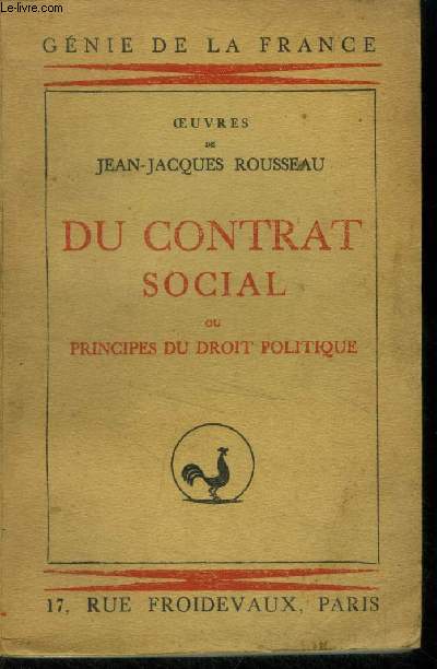 Du contrat social ou principes du droit politique (Collection : 