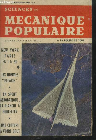 Sciences et mcanique populaire N232, septembre 1965 : New-York Paris en 1h50- Les hommes 