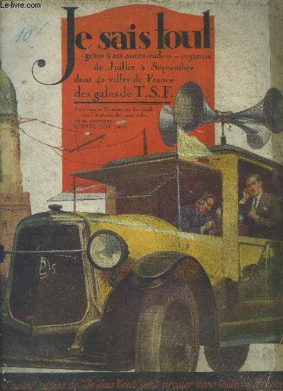 Je sais tout 15 juin 1923 :La vie suspendue et prolonge- Citroen chez Ford- Le duel du fer et du feu-La nature n'a pas horreur du vide- Pompei renait au jour....