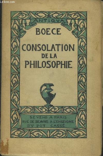 Consolation de la philosophie,collection antiqua
