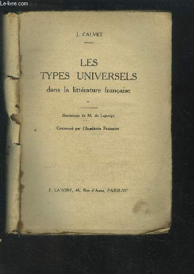 Les types universels dans la littrature franaise