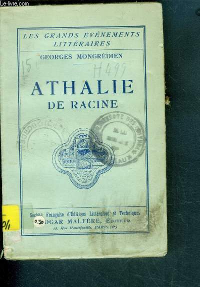 Athalie, de Racine (2me srie).