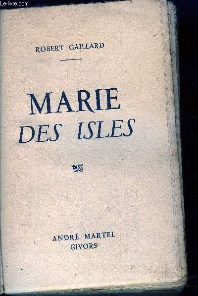 Marie des Isles Livre premier- L'Auberge de Dieppe.