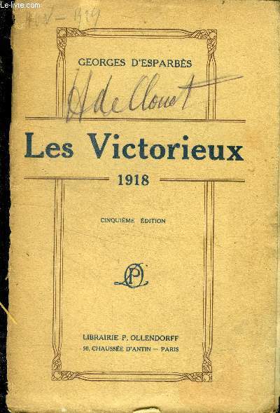 Les victorieux , 1918 - 5eme edition