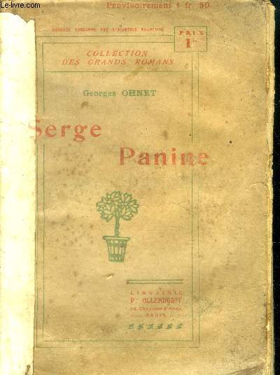 Serge panine - collection des grands romans