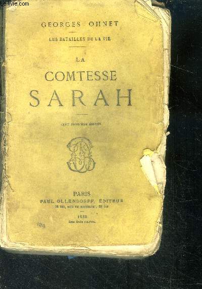 La comtesse Sarah - les batailles de la vie - 103eme edition