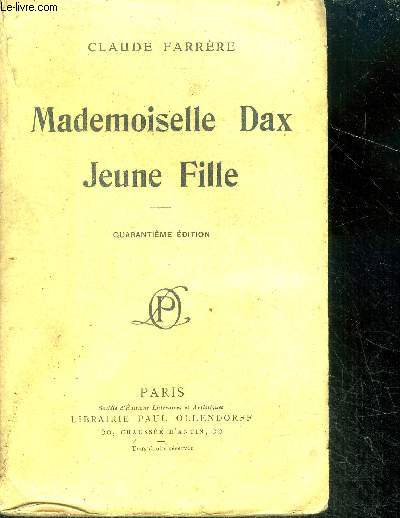 Mademoiselle Dax jeune fille