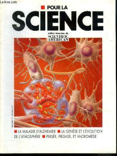 Pour la science Numero hors serie, septembre 1992- la contraception, la maladie d'alzheimer, genese et evolution de l'atmosphere, persee piegase et andromede, perspectives scientifiques,...