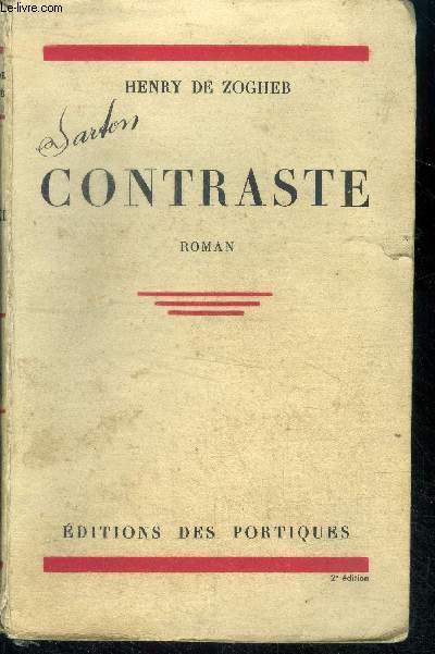 Contraste - roman - 2e edition