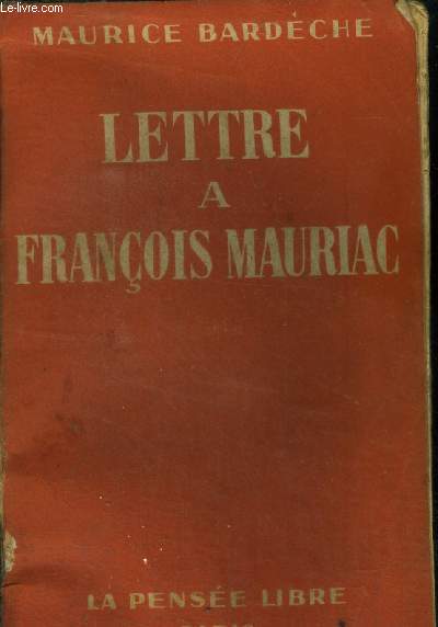 Lettre  Franois Mauriac