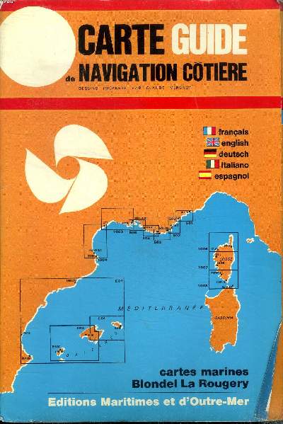 Carte guide de navigation ctire Cartes marines Blondel La Rougery N552 La Rochelle Ile D'Olron