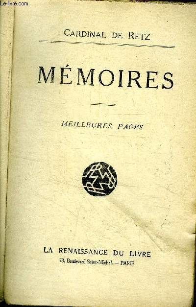 Mmoires Meilleures pages Collection Tous les chefs d'oeuvre de la littrature franaise