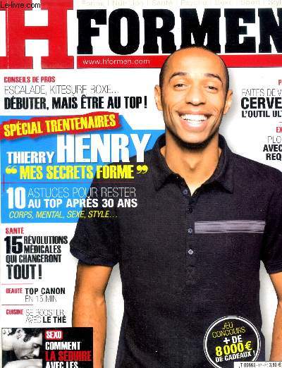 H For Men N12 Juil. / Aot 2009 Thierry Henry 