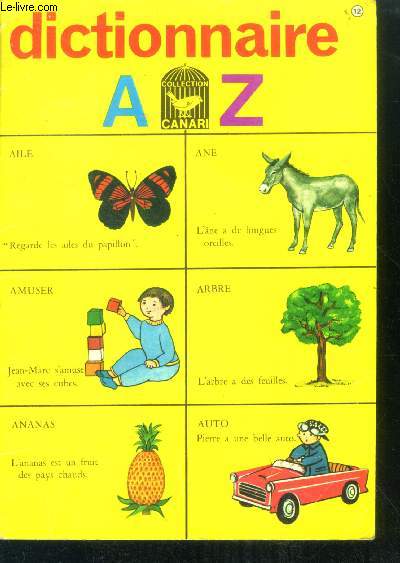 Dictionnaire A Z collection canari N12