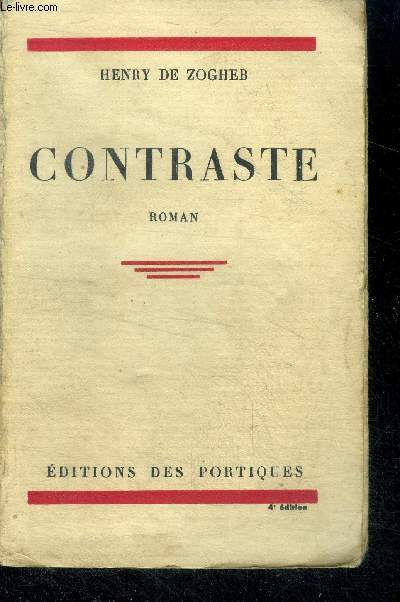 Contraste - roman - 4e edition