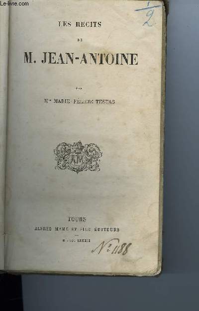 LES RECITS DE M. JEAN-ANTOINE