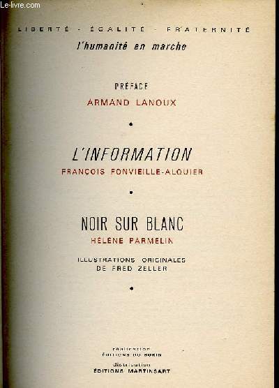 L'INFORMATION/NOIR SUR BLANC