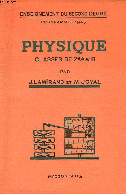 PHYSIQUE, CLASSES DE 2e A ET B