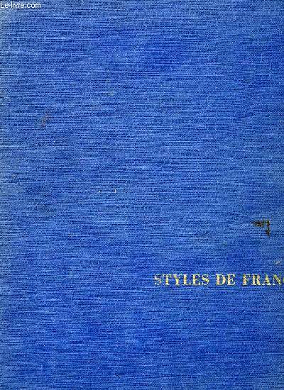 STYLES DE FRANCE, MEUBLES ET ENSEMBLES DE 1610  1920