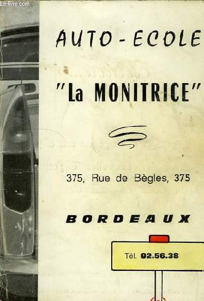 AUTO-ECOLE 'LA MONITRICE', BORDEAUX