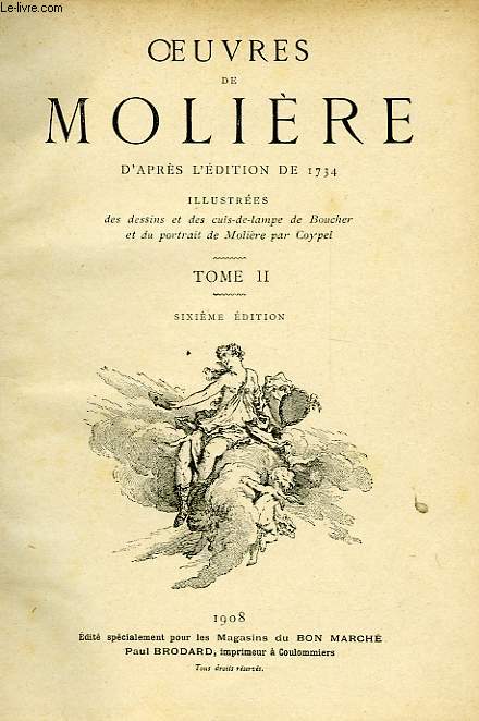 OEUVRES DE MOLIERE, D'APRES L'EDITION DE 1734, TOME II