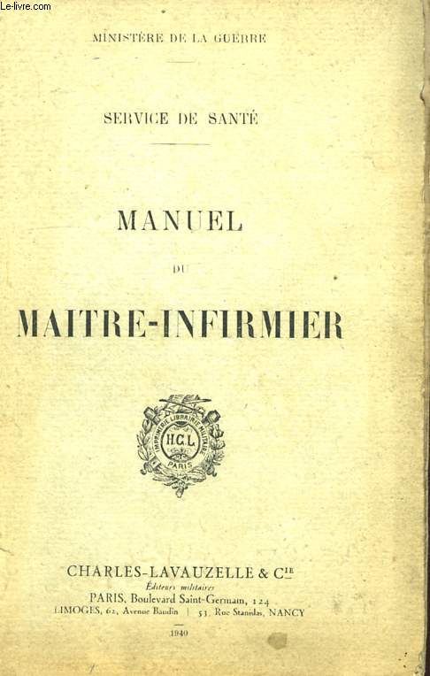 MANUEL DU MAITRE-INFIRMIER