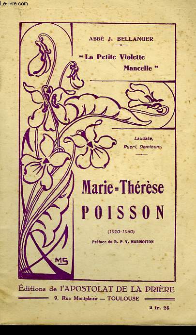 'LA PETITE VIOLETTE MANCELLE', MARIE-THERESE POISSON (1920-1930)
