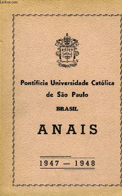 PONTIFICIA UNIVERSIDADE CATOLICA DE SO PAULO, ANAIS, 1947-48