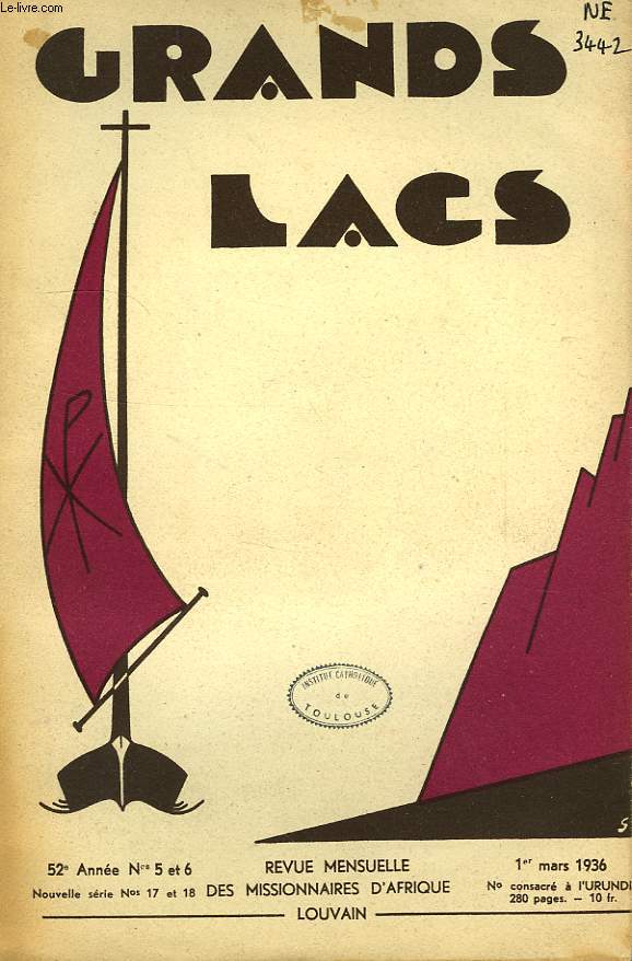 GRANDS LACS, 52e ANNEE, N 5, 6 (17, 18), MARS 1936, LES GESTES DE DIEU EN URUNDI