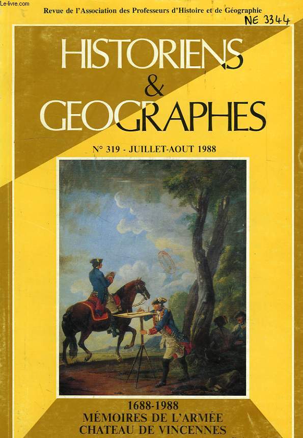 HISTORIENS ET GEOGRAPHES, N 319, JUILLET-AOUT 1988