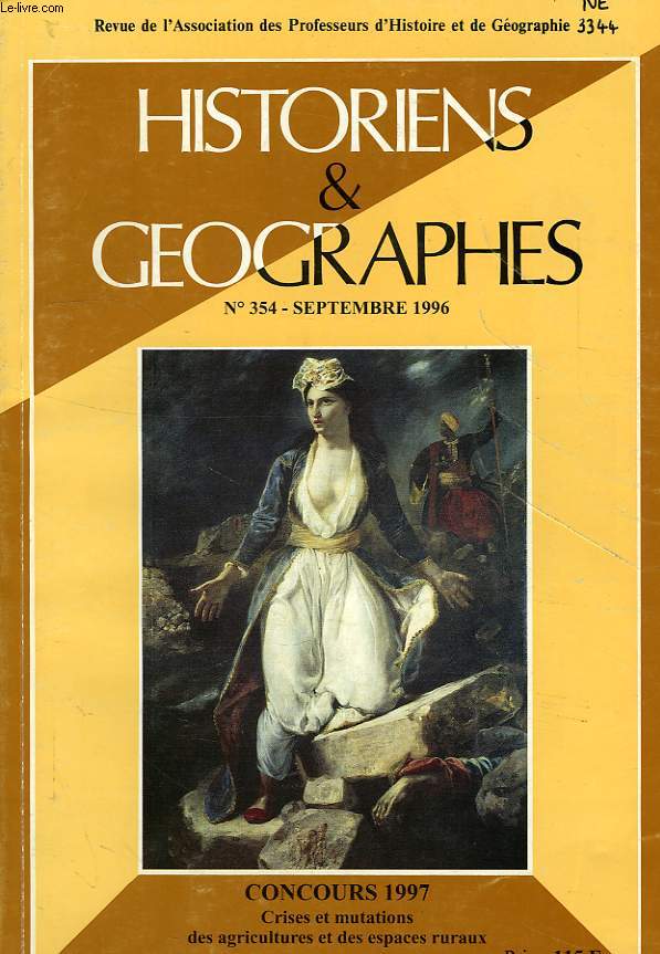 HISTORIENS ET GEOGRAPHES, N 354, SEPT. 1996