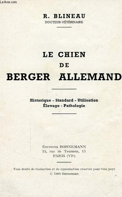 LE CHIEN DE BERGER ALLEMAND