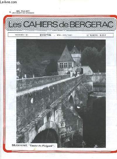 LES CAHIERS DE BERGERAC, N 81, MAI-JUIN 1993