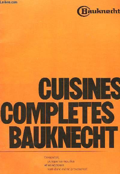 CUISINES COMPLETES BAUKNECHT
