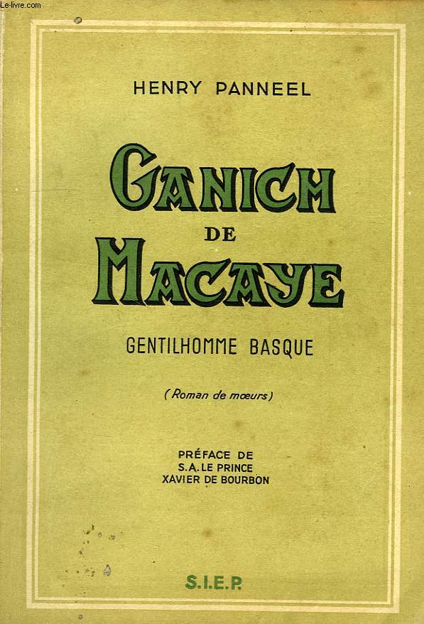 GANICH DE MACAYE, GENTILHOMME BASQUE
