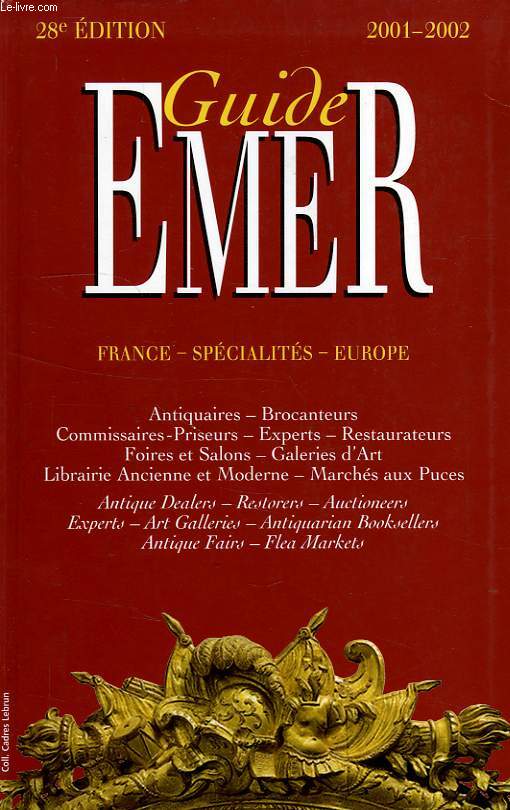 GUIDE EMER, FRANCE, SPECIALITES, EUROPE, 2001-2002