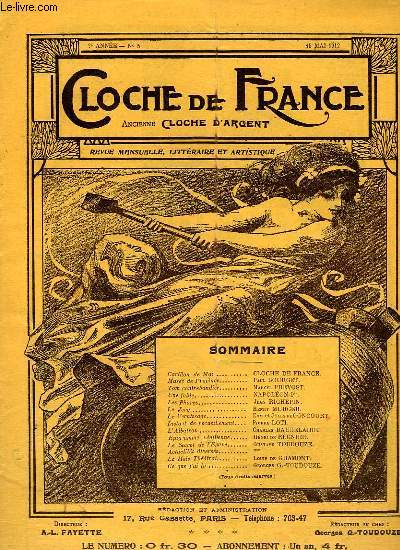 CLOCHE DE FRANCE, 2e ANNEE, N 5, MAI 1912