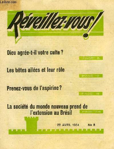 REVEILLEZ-VOUS !, N 8, AVRIL 1964