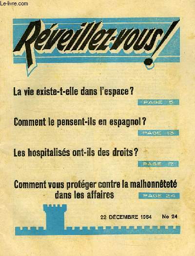 REVEILLEZ-VOUS !, N 24, DEC. 1964
