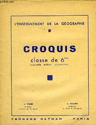 CROQUIS, CLASSE DE 6e
