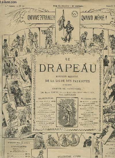 LE DRAPEAU, MONITEUR ILLUSTRE DE LA LIGUE DES PATRIOTES, 4e ANNEE, N 51, 19 DEC. 1885