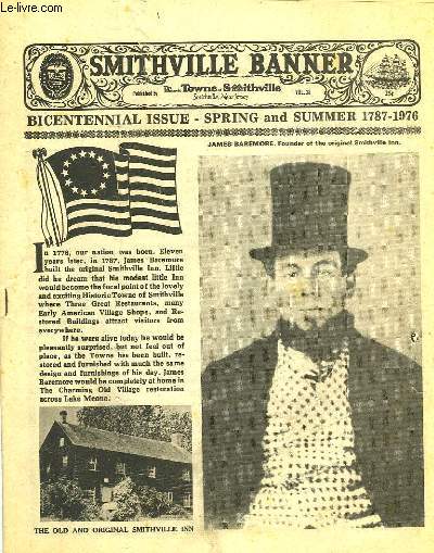 SMITHVILLE BANNER, Vol. 28, BICENTENNIAL ISSUE, SPRING AND SUMMER 1787-1976