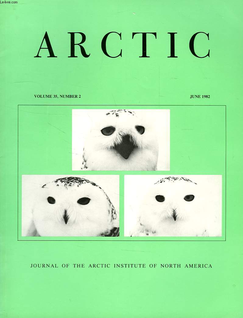 ARCTIC, VOL. 35, N 2, JUNE 1982