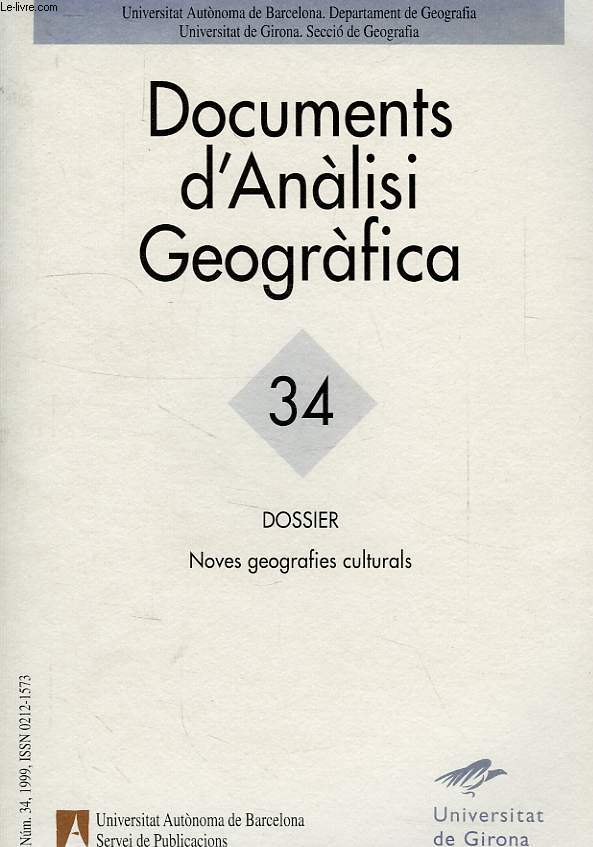 DOCUMENTS D'ANALISI GEOGRAFICA, 34