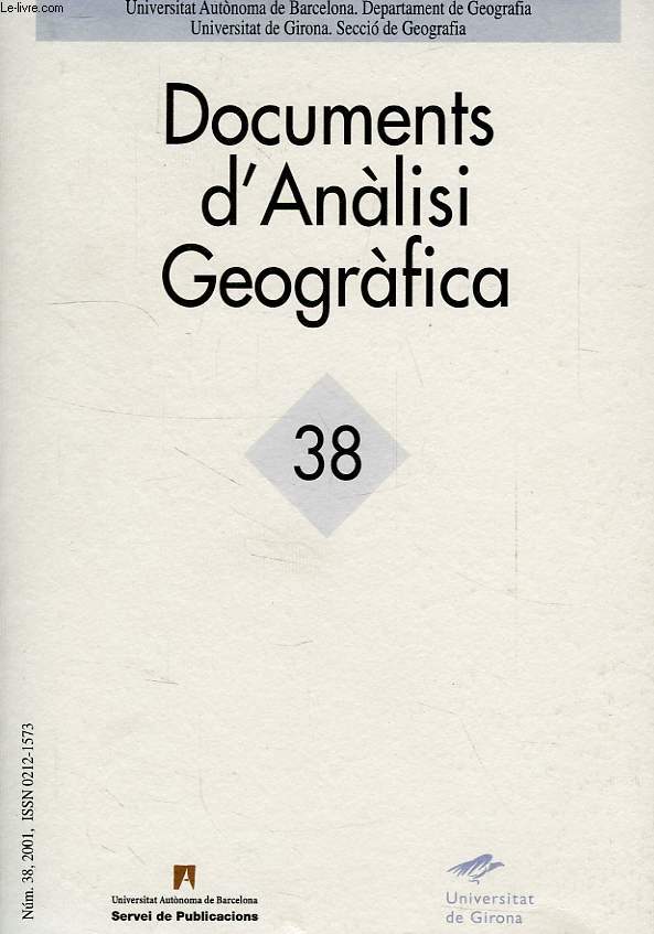 DOCUMENTS D'ANALISI GEOGRAFICA, 38