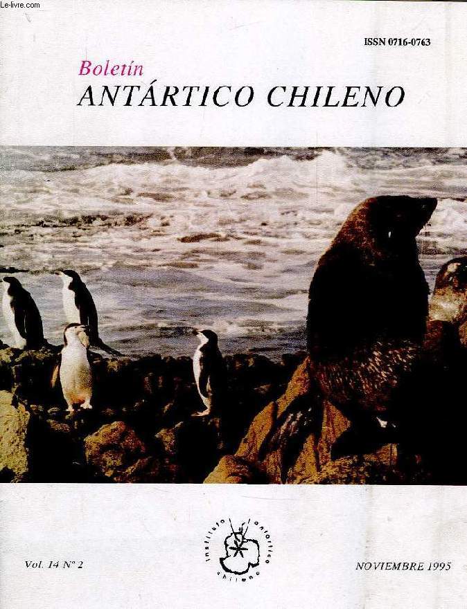 BOLETIN ANTARTICO CHILENO, VOL. 14, N 2, NOVIEMBRE 1995