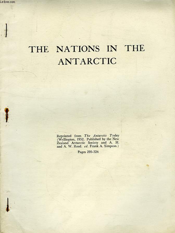 THE NATIONS IN THGE ANTARCTIC
