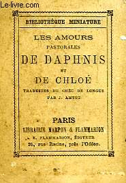 LES AMOURS PASTORALES DE DAPHNIS ET CHLOE